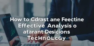 Teknolojide Önemli Kararların Hızlı ve Etkili Analizi Nasıl Yapılır? How to Conduct Fast and Effective Analysis of Important Decisions in Technology?