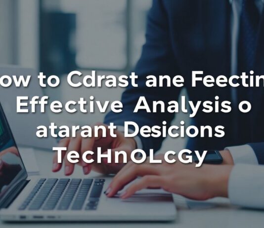 Teknolojide Önemli Kararların Hızlı ve Etkili Analizi Nasıl Yapılır? How to Conduct Fast and Effective Analysis of Important Decisions in Technology?